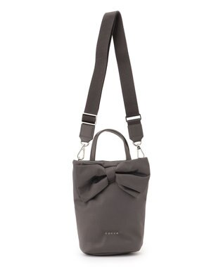 TOCCA 【新色登場・泉里香さん着用】RIBBON KNOT NYLON MULTI BAG ナイロンマルチバッグ [新色]ライトグレー系