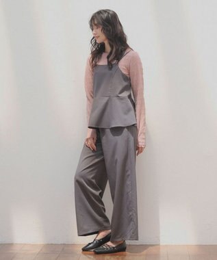 Green Parks ・ＥＬＥＮＣＡＲＥ　ＤＵＥ　ペプラムサロペット Charcoal Gray