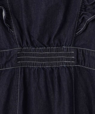 Feroux デニムミディ ワンピース ネイビー系