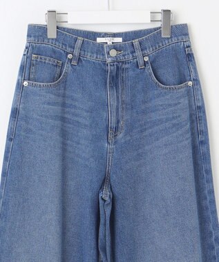 23区 【SLOW/一部店舗限定】LIGHT DENIM バレルワイド パンツ ダルブルー系