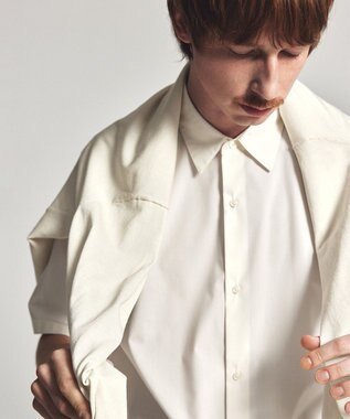 UNFILO MENS アラエルエアリーシアーカーデ アイボリー