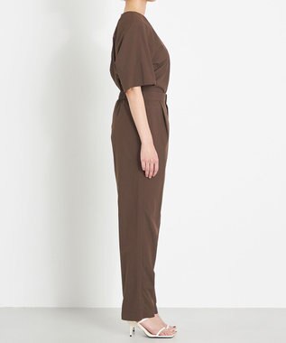 NAVE 【ReNAVE　撥水機能・UVカット・透湿・接触冷感・洗える】ナイロンタスランシャツブラウス ダークブラウン系