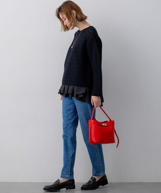 23区 S 【先行予約】23区DENIM ストレートフィット デニムパンツ スカイブルー系