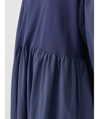 earth music&ecology ドッキングギャザーワンピース Navy