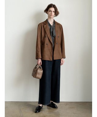 Te chichi パターンアソートシフォンボウタイブラウス《2025Autumn catalog vol.2 item》 チャコールグレー