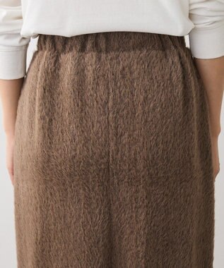 Green Parks 楽ちんシャギーＩラインスカート Brown