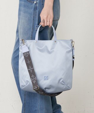 russet スリム2WAYトートバッグ <クラウズナイロン>(CE-1501-WEB) L.Blue