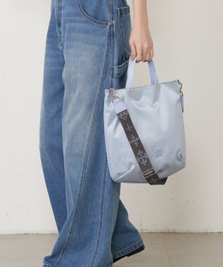 russet スリム2WAYトートバッグ <クラウズナイロン>(CE-1501-WEB) L.Blue