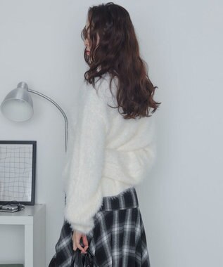 WEGO シャギーニットプルオーバー オフホワイト