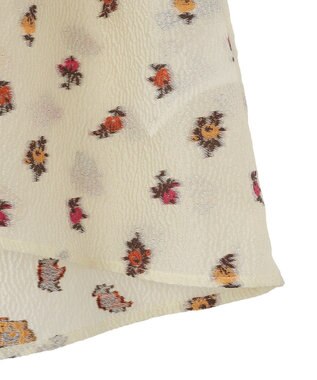 YECCA VECCA シアージャガードペプラムブラウス Ivory