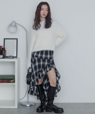 WEGO シャギーニットプルオーバー オフホワイト