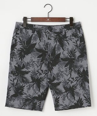 JOSEPH ABBOUD 【イージーケア】リーフ柄 ライトウェーブハーフパンツ ライトグレー系6