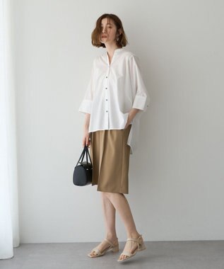 YECCA VECCA ペーパータッチドルマンシャツ Off White