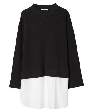 Green Parks ニットドッキングチュニック Charcoal Gray