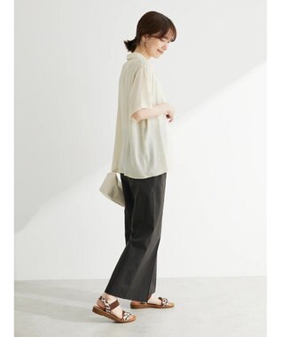 Green Parks ゆったり開襟シャツ Light Beige