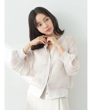 earth music&ecology シアーラメカーディガン Beige