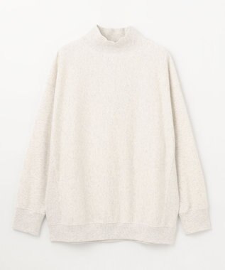 ANY 【洗濯機可】ミニ裏毛モックネックプルオーバー TOPグレー