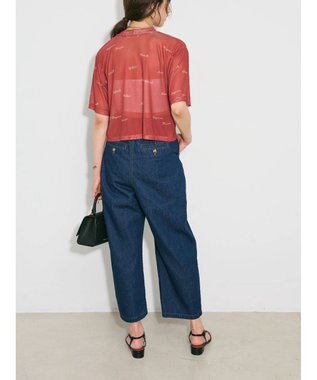 Green Parks ロゴ入りチュールトップス Red