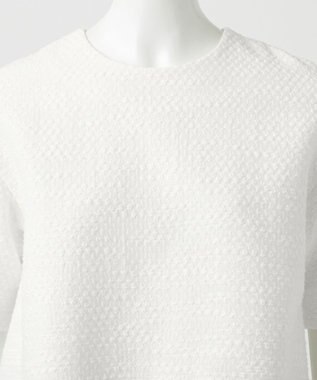 23区 【R(アール)】ジャカード ブラウス ホワイト系