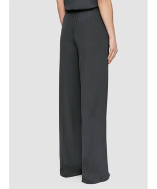 JOSEPH クレープ  ド  ソワ　ワイドトラウザーズ Slate