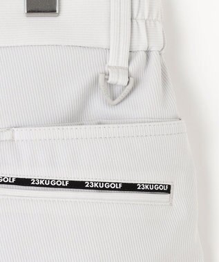 23区GOLF 着用動画あり【MEN】「TEXBRID」ストレッチテーパードパンツ ライトグレー系