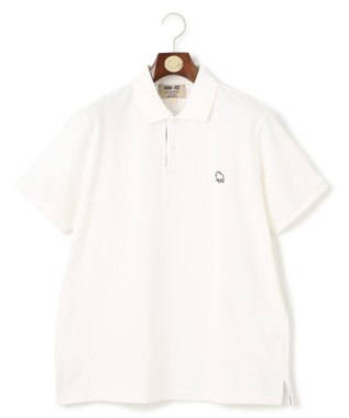 J.PRESS MEN 気品と愛嬌のバランスが抜群！【J.PRESS人気NO1ポロシャツ】 バックブルカノコレジメン ポロシャツ ホワイト系