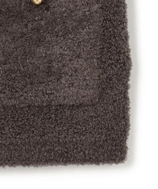 UNFILO 【STORY×UNFILO】シャギーニット ベスト チャコールブラウン