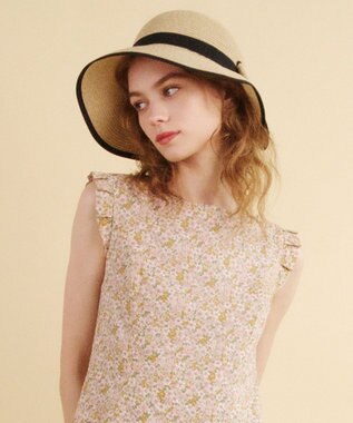 TOCCA 【UV97%以上カット・吸水速乾・抗菌防臭・洗える・サイズ調整可】BACK RIBBON HAT ハット ブラック系