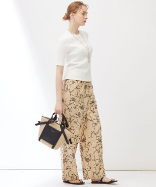 23区 【Indian Factory】シャイニーワイドリブ カットソー ホワイト系