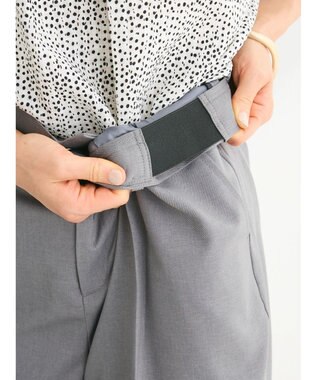 Green Parks きれいシルエットパンツ（ワイドストレート） Gray