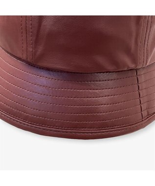 林八百吉商店 un chapeau エコレザーメトロハット ワイン