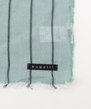 JOSEPH ABBOUD 【V.FRAAS】サマーストライプ ストール ターコイズブルー系1