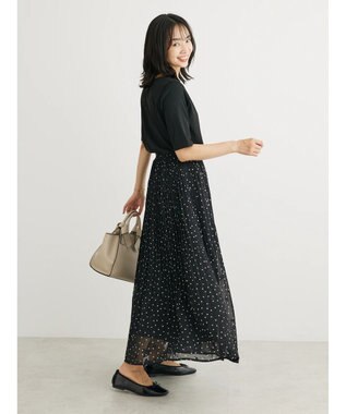 Green Parks シフォンＪＱアソートプリーツスカート Dot