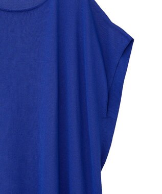 Green Parks 接触冷感ゆったりニットチュニック Blue