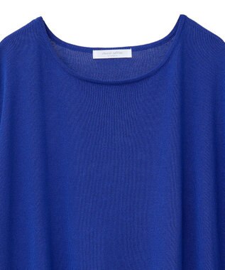 Green Parks 接触冷感ゆったりニットチュニック Blue