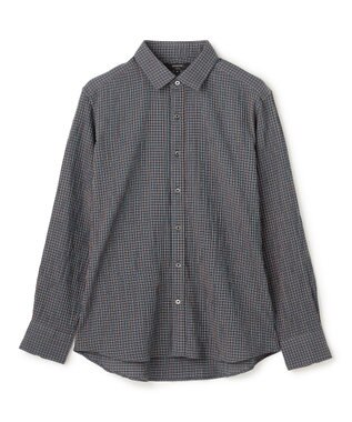 JOSEPH HOMME 新素材【ドライタッチ/ストレッチ】ドライコットンドビー　レギュラーカラーシャツ ネイビー系