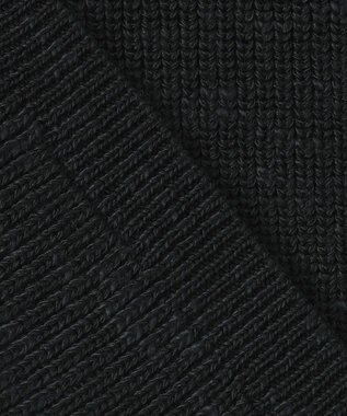 JOSEPH ABBOUD MOUNTAIN 【UNISEX】日本素材 ハーフZIPウールニット ブラック系