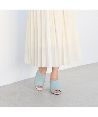 Riz raffinee <Riz raffinee>カバードサンダル ライトグリーン
