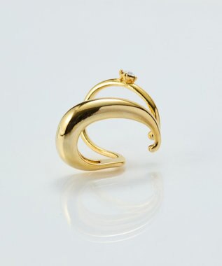 Phoebe ドレッシングビジューイヤーカフ　ゴールド/片耳 ゴールド