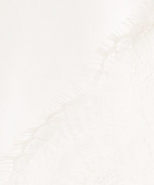 組曲 レースコンビ ロングTシャツ ホワイト系