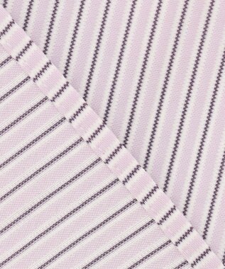 J.PRESS LADIES L ストライプジャージー カットソー ふじ色系1