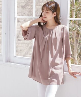 Tiaclasse 【日本製】ボール＆バー ラリエット ネックレス ゴールド