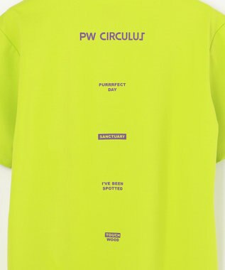 PW CIRCULUS 【MEN】【ストレッチ】ポケット モックネック シャツ ライム
