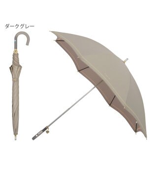 MOONBAT 【フルラ （FURLA）】晴雨兼用日傘　ジッパー刺繍 ダークグレー