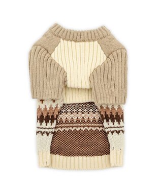 PET PARADISE ペットパラダイス ハーフジップアップ ニット 《モカ》 中型犬 大型犬 モカ