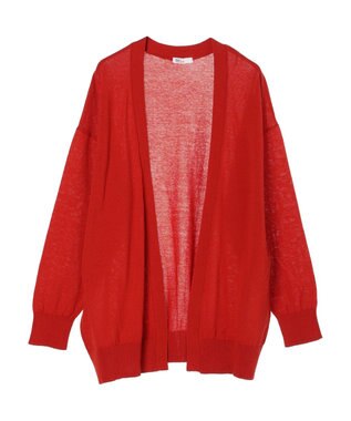 CRAFT STANDARD BOUTIQUE 強撚綿ニットカーディガン Red