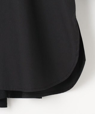 #Newans 【ANSWER for モダンベーシック】バックスリットオーバーシャツ ブラック系