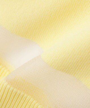 YECCA VECCA シアーMIXカーディガン Yellow