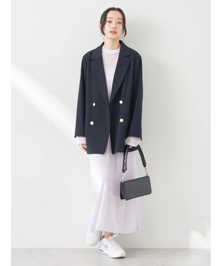 earth music&ecology ＳＥＴ２点シアーワンピース＋ペチワンピース Purple