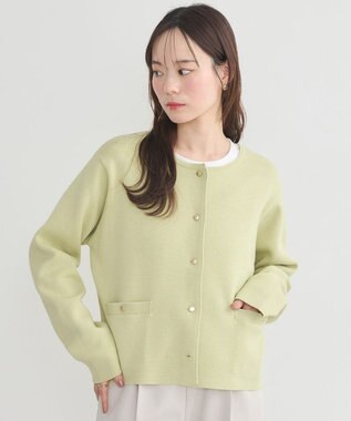 earth music&ecology スポンディッシュポケット付きカーディガン Yellow